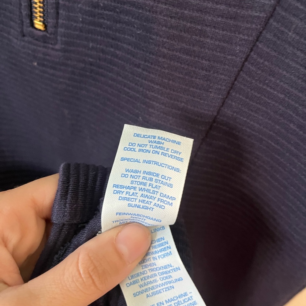 Boden Dark Blue 3/4 Sleeve Dress - Picture 5 of 6